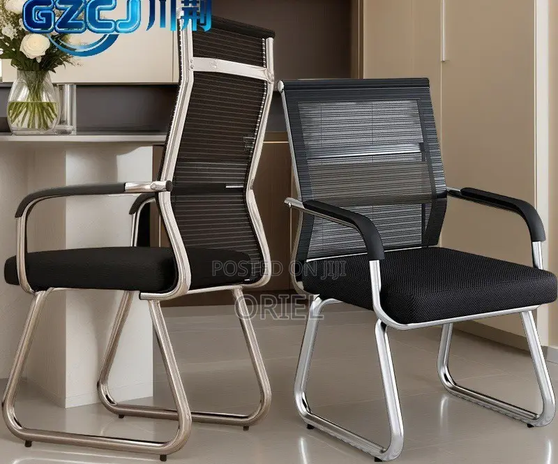 Office Guest's Chair; Sleek Stackable Office Meeting Chair