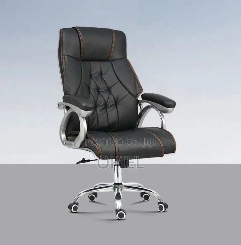 Office Chairs; Professional Leather High-Back Work Chair