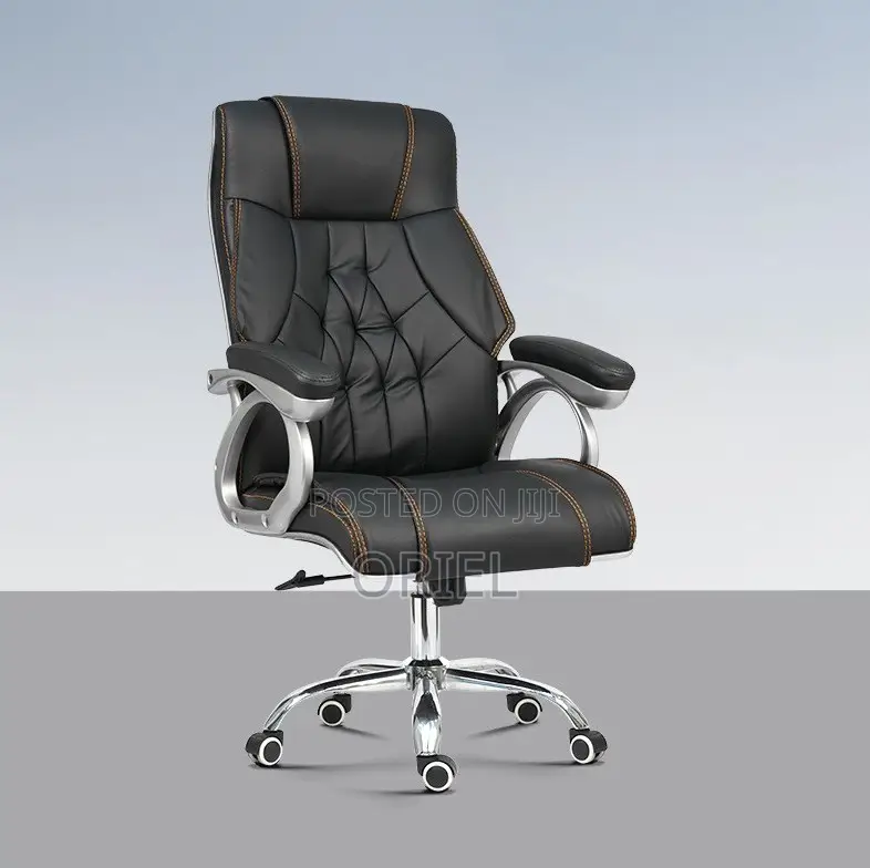 Office Chairs; Professional Leather High-Back Work Chair