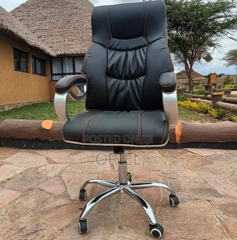 Office Chairs; Professional Leather High-Back Work Chair
