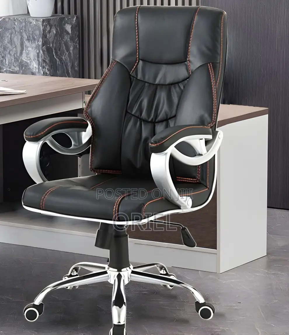 Office Chairs; Professional Leather High-Back Work Chair