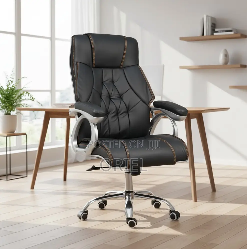 Office Chairs; Professional Leather High-Back Work Chair