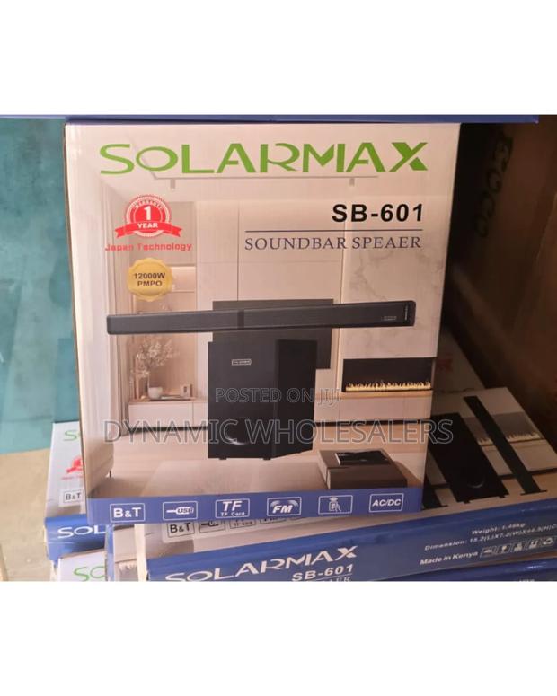 2.1ch Solarmax Sb-601 Soundbar Multimedia Speaker System Woofer