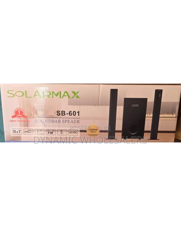 2.1ch Solarmax Sb-601 Soundbar Multimedia Speaker System Woofer - thumbnail 2