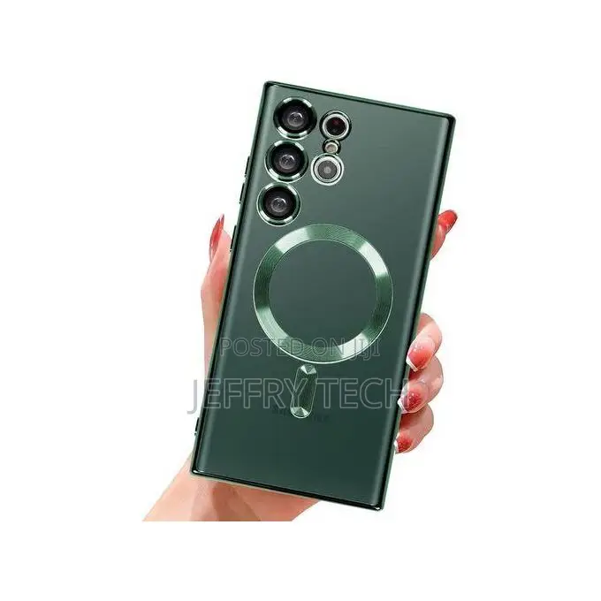 Magnetic Clear Case for Samsung Galaxy S22 Ultra 5g With Camera Lens P