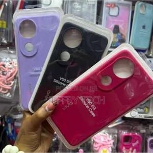 Vivo V50 5g Original Silicone Phone Case/ Cover, Black - thumbnail 2