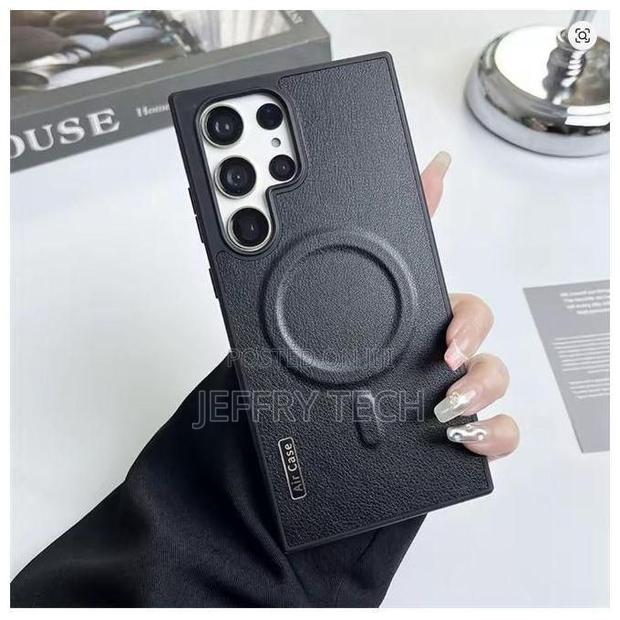 Cases Samsung Galaxy S23 Ultra Magsafe Luxury Frameless Leather Phone