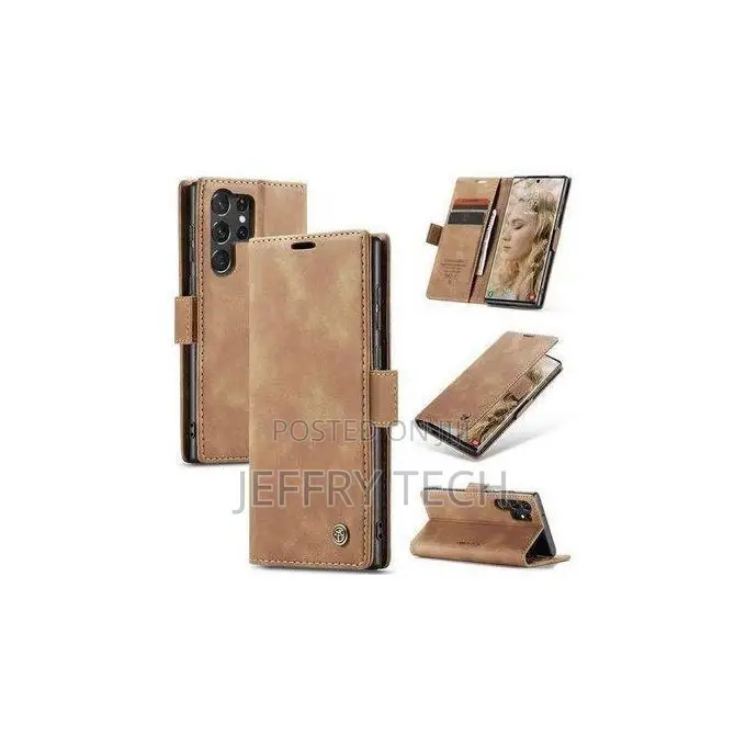 Caseme Galaxy S26 Ultra Wallet Case, Vintage Leather Flip Cover Stand