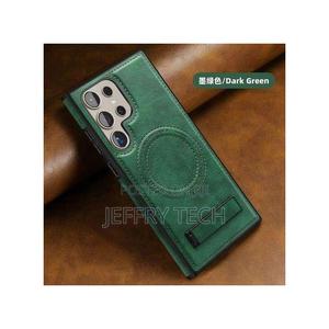 Samsung Pu Leather Magsafe Case With for Galaxy S26 Ultra - thumbnail 2