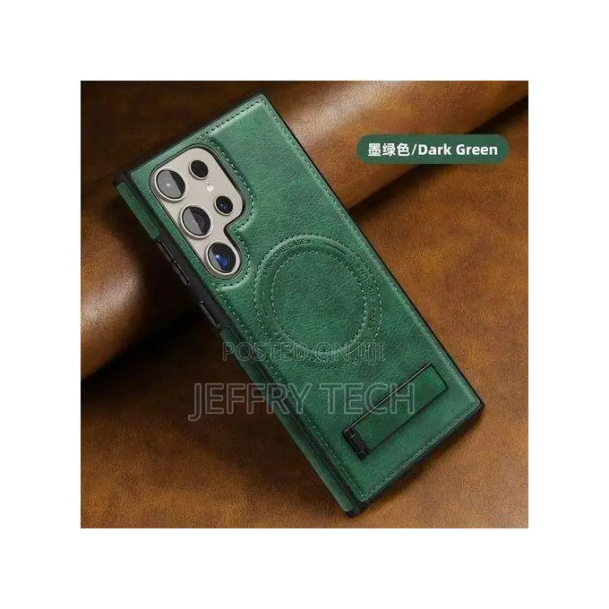 Samsung Pu Leather Magsafe Case With for Galaxy S26 Ultra
