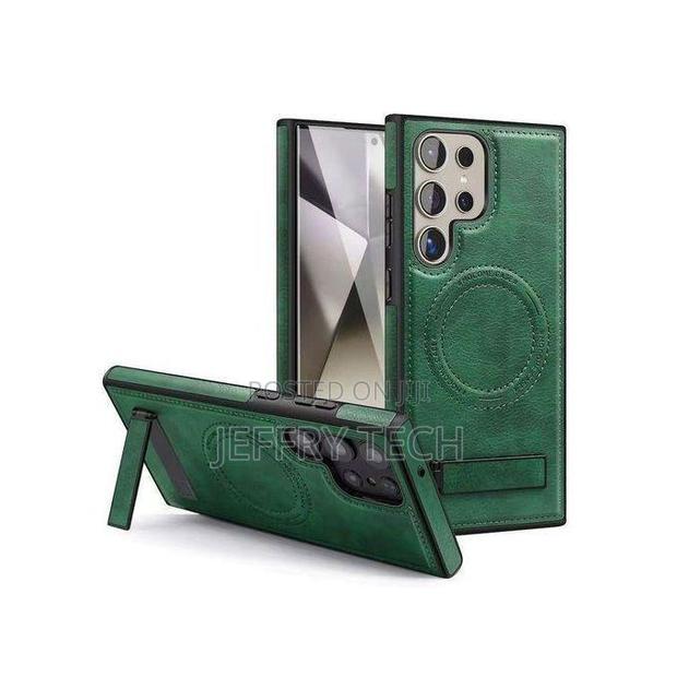 Samsung Pu Leather Magsafe Case With for Galaxy S26 Ultra - thumbnail 3