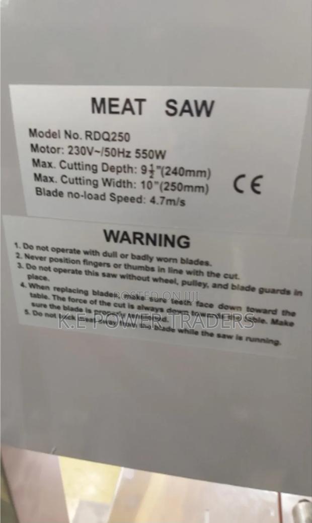 Electric Meat Mincer With Bone Saw Machine – Heavy Duty - thumbnail 4
