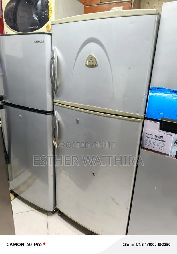 Upper Clean Sanyo Double Doors Fridge - main view