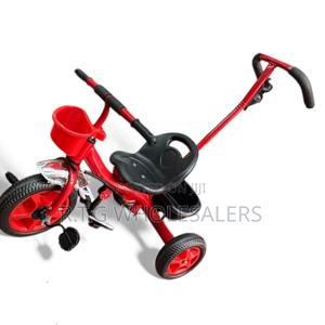Sturdy Toddler Tricycle With Parent Push Handle - main view