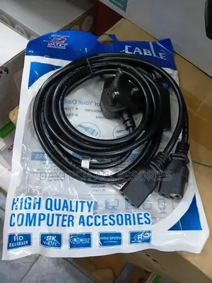 2 in 1 Power Cable for Computer Pc and Monitor