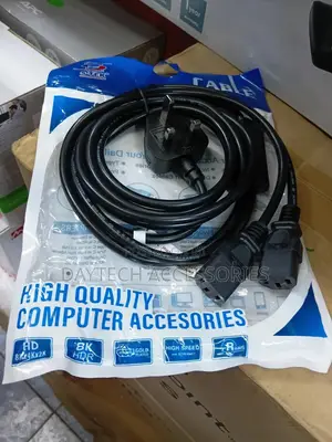 2-Way Power Splitter Cable 1.5m – 3-Pin to Dual Iec