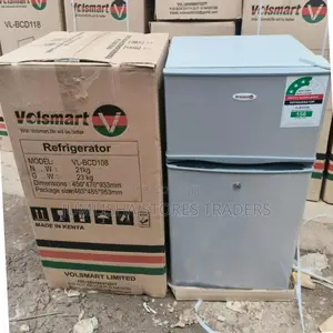 Volsmart 108l Double Door Fridge -Silver