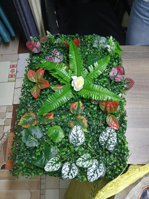 Artificial Heavy Floral Green Panels - thumbnail 2