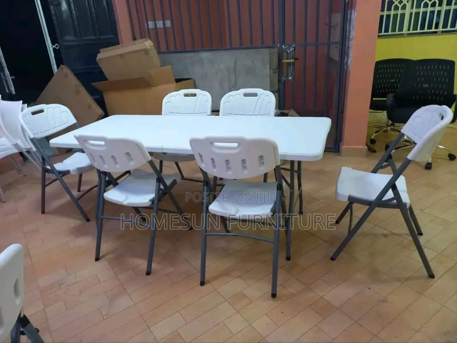 6 Seater Foldable Chair and Table