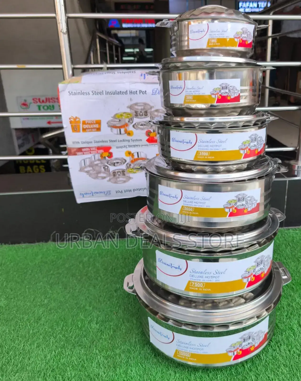 6pcs Divine Touch Stainless Steel Hotpots