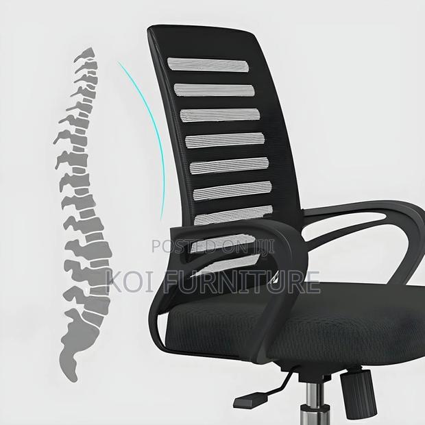 Office Chair; Strong Mesh Fabric Chairs - thumbnail 4