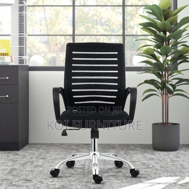Office Chair; Strong Mesh Fabric Chairs - thumbnail 7