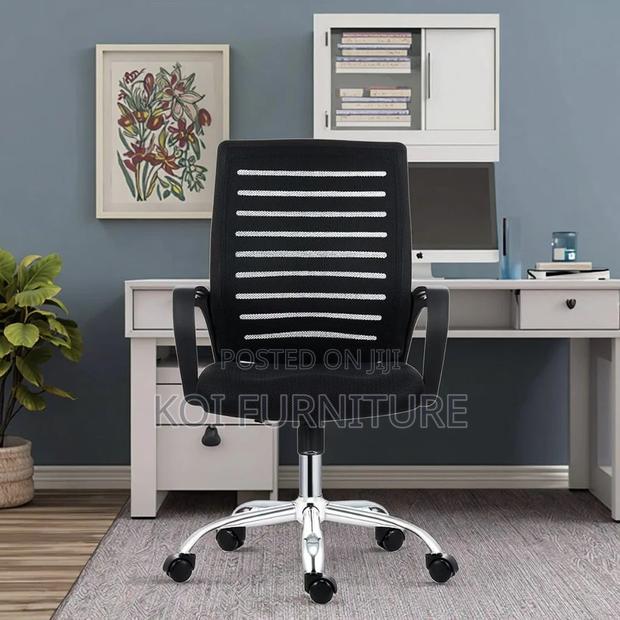 Office Chair; Strong Mesh Fabric Chairs - thumbnail 8