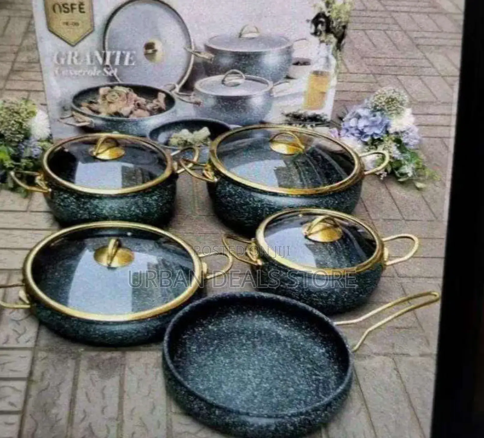 Nsfe Cookware
Colours: Green, Cream White,Black.