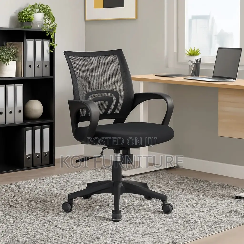 Office Chairs; Fabric Home Office Clerical Mesh Chair