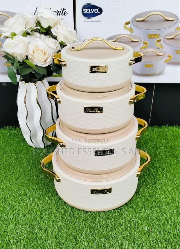 4 Piece Leatherite Hotpots - main view