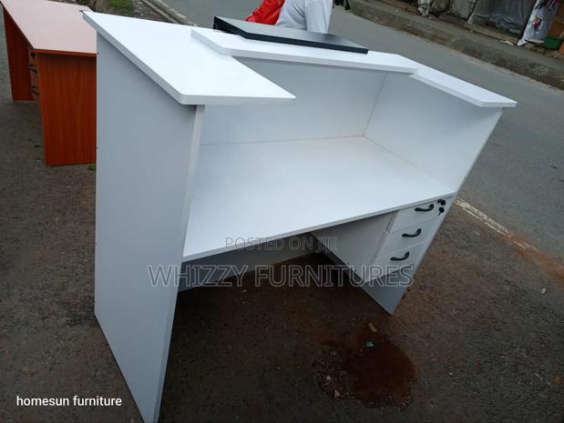 Wooden Front Reception Table