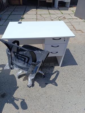 White Office Study Desk And Chair - thumbnail 2