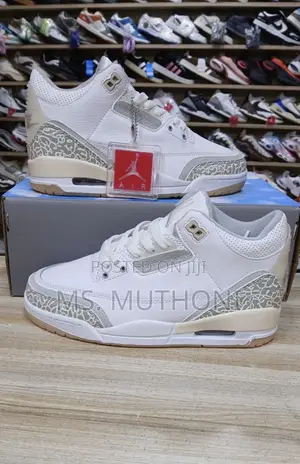 Brand New Jordan 3 Clean White  Size 36-45