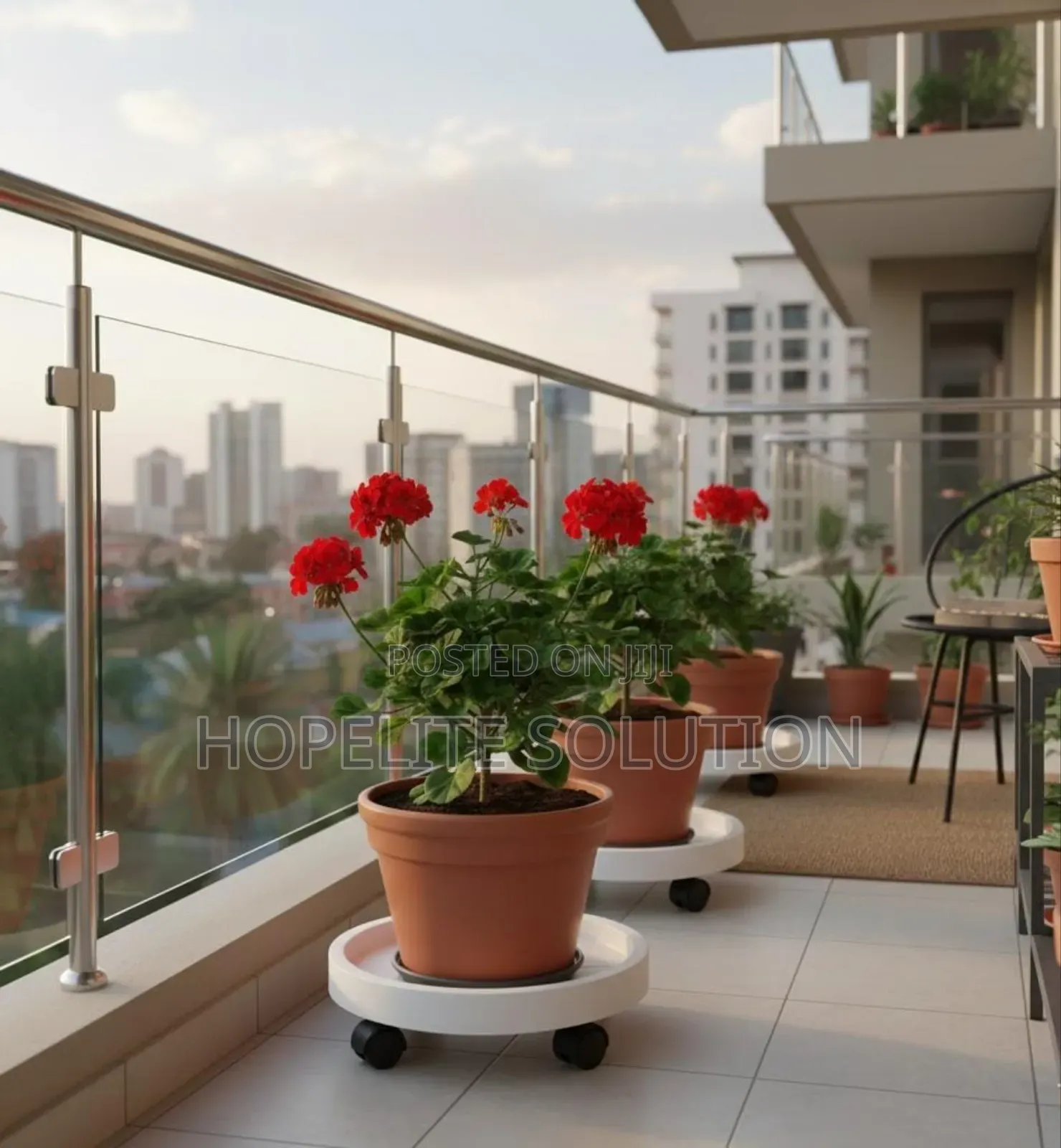 Movable Flower Pot/Gas Cylinder Pallet.