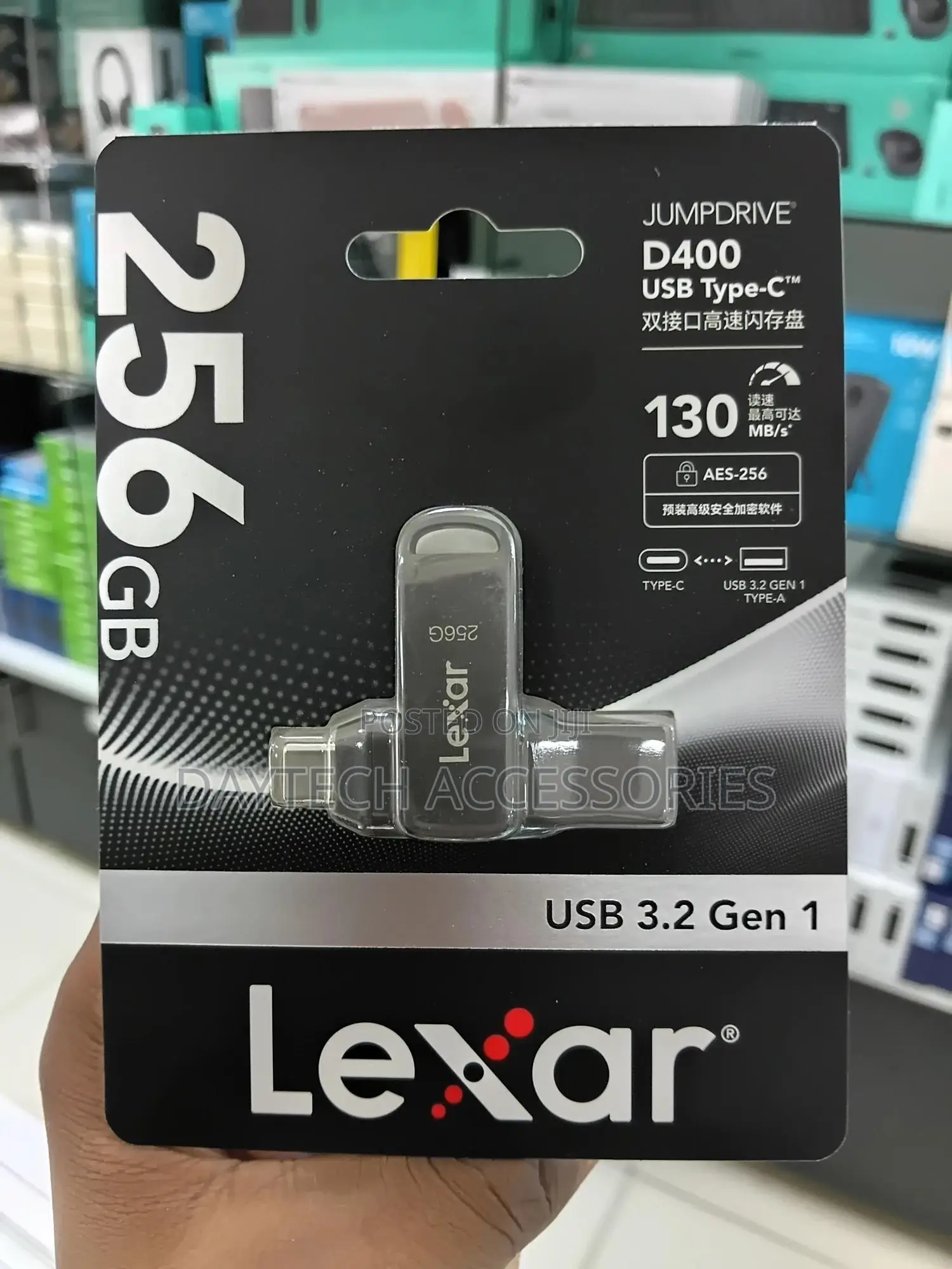 Lexar Jumpdrive Dual Drive D400 256gb Usb 3.2 Gen 1 Type-C