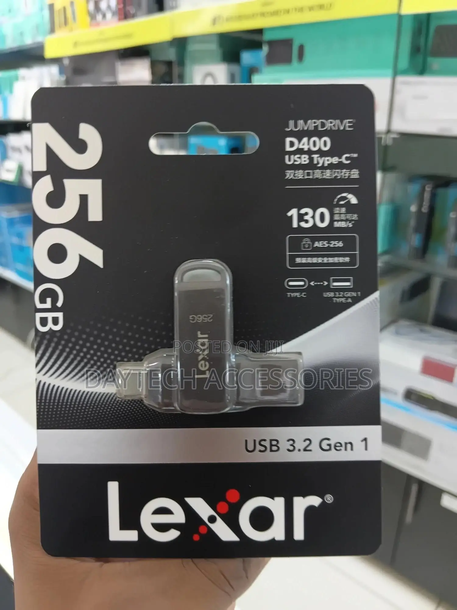 Lexar Jumpdrive Dual Drive D400 256gb Usb 3.2 Gen 1 Type-C