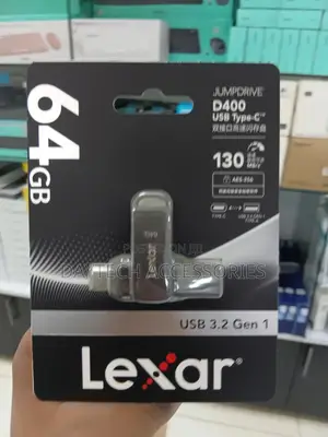 This Is a Lexar 64gb Jumpdrive D400 Dual Usb 3.2 Gen 1 Flash Drive.