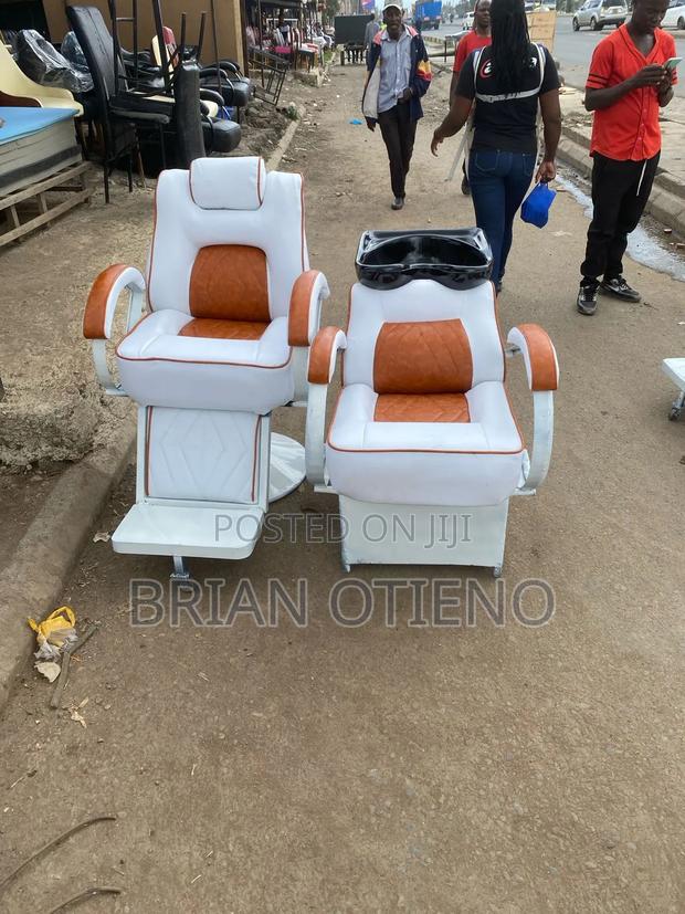 Barber Chairs With Saloon Sinks - main view