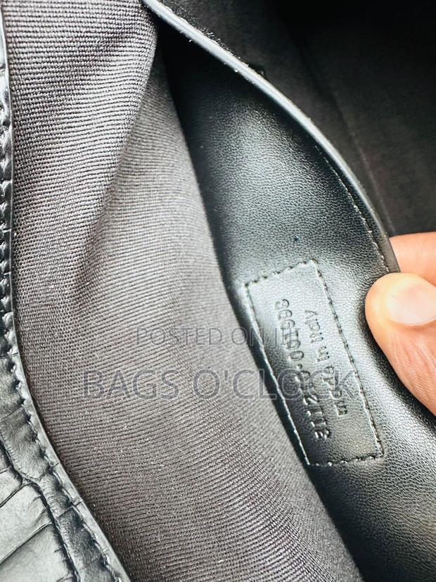 Authentic Saint Laurent Manhattan Black Crocodile-Embossed Bag - thumbnail 7