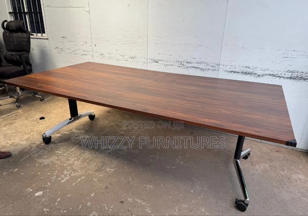 Brown Boardroom Table Executive Boardroom Table - thumbnail 2