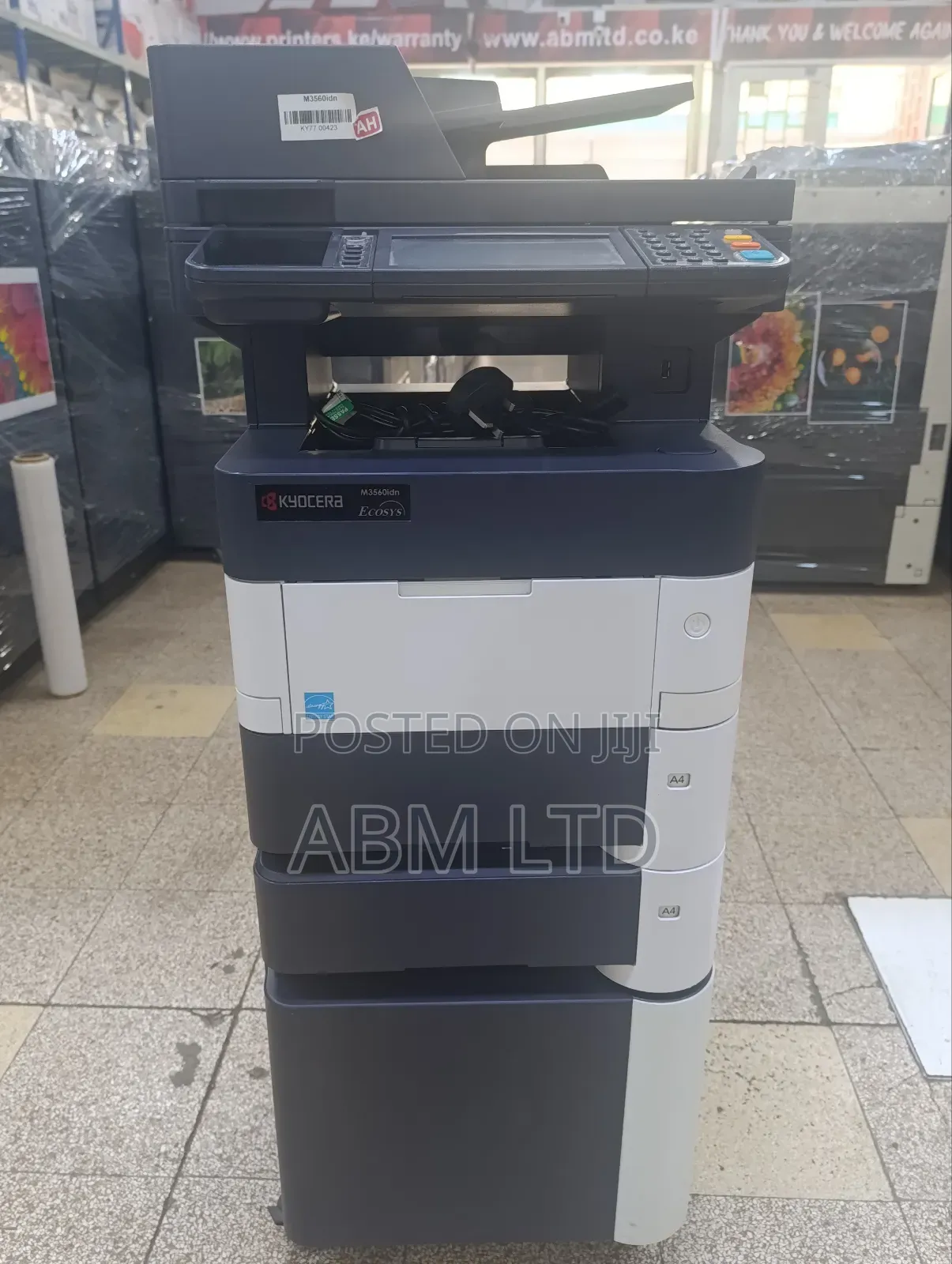 Kyocera M3560 Idn With Two Trays and Trolley for Storage