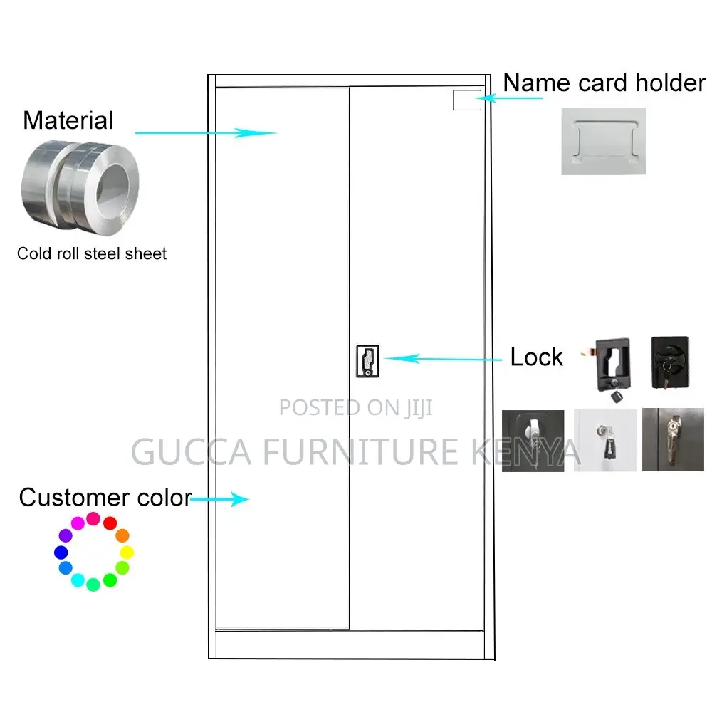 2-door Full Steel Office Filling Cabinet