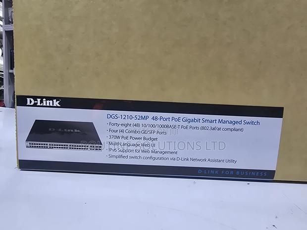 DGS-1210-52mp 48 Port Gigabit Smart Managed Switch 4 Combo SFP Ports