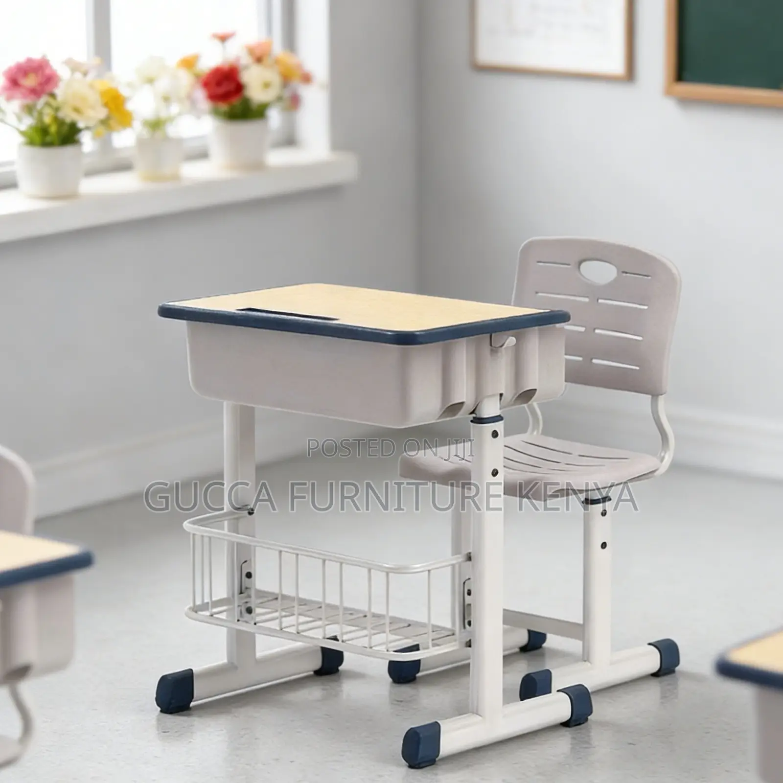 Modern Kid's Adjustable Desk And Chair Set