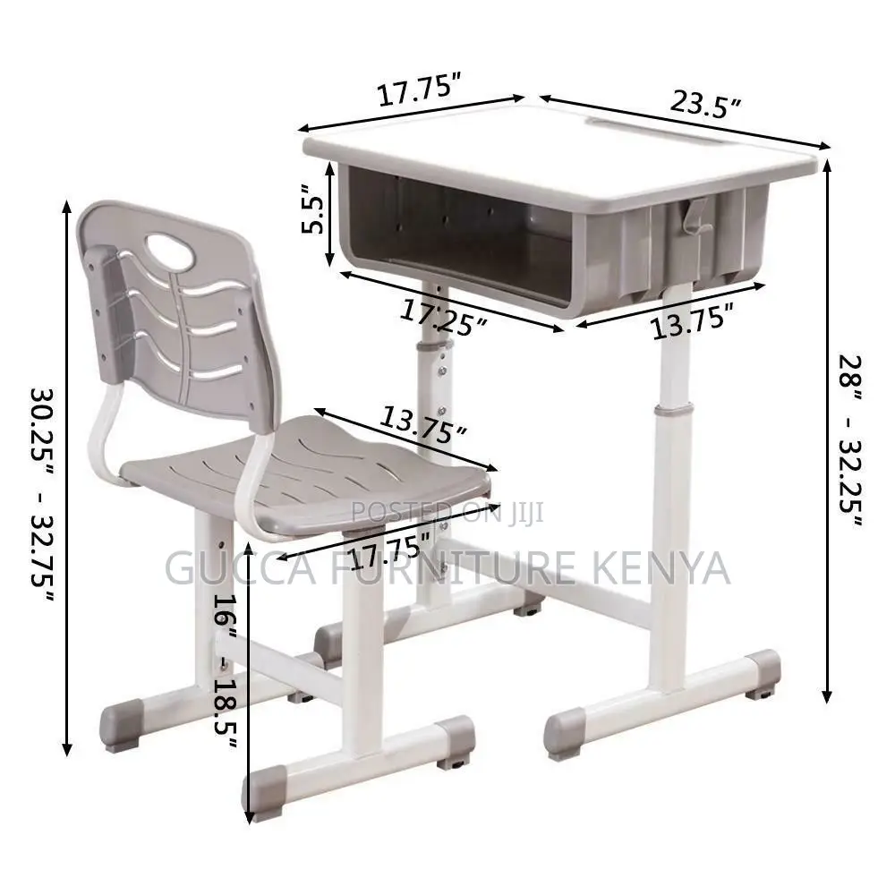 Modern Kid's Adjustable Desk And Chair Set