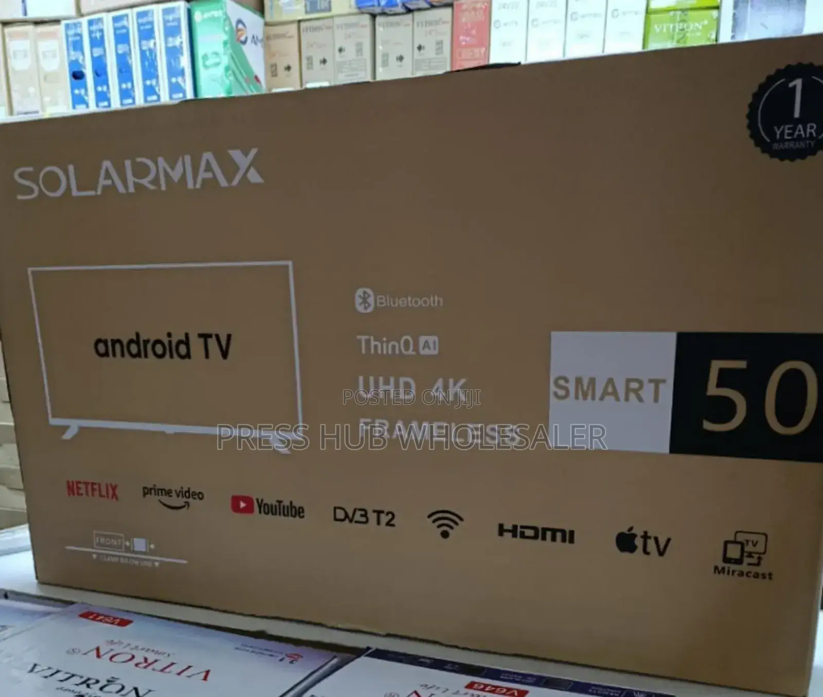 Solarmax 50" Smart Android Tv, a Feat