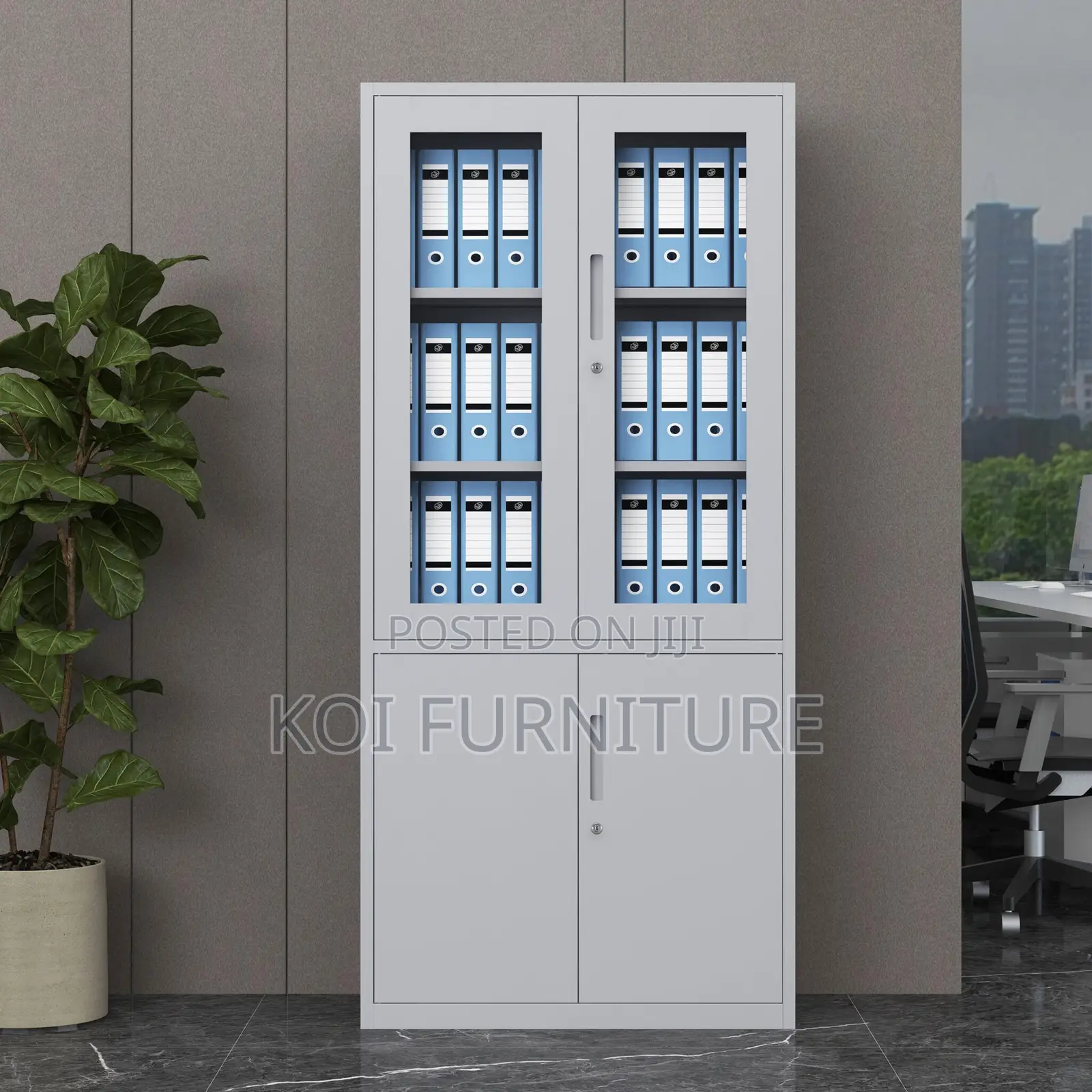 Office Cabinet : 2-Door Office Filing Cabinet With 2-Drawers