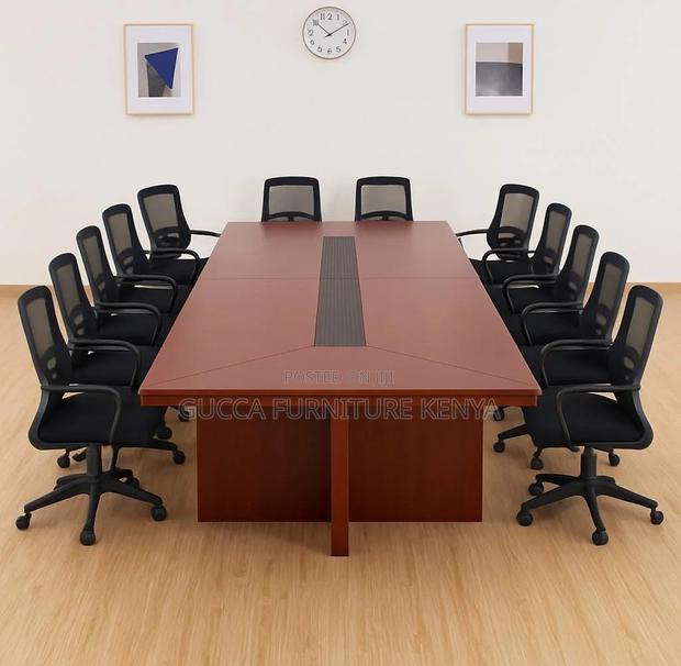 Mahogany 3000mm Office Conference Table - thumbnail 3