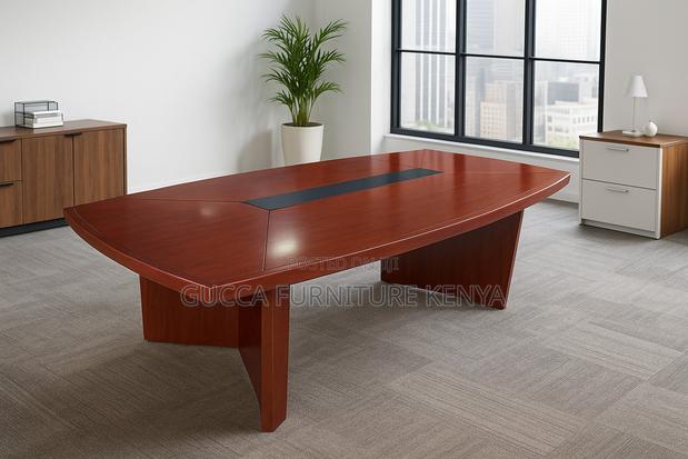 Mahogany 3000mm Office Conference Table - thumbnail 5