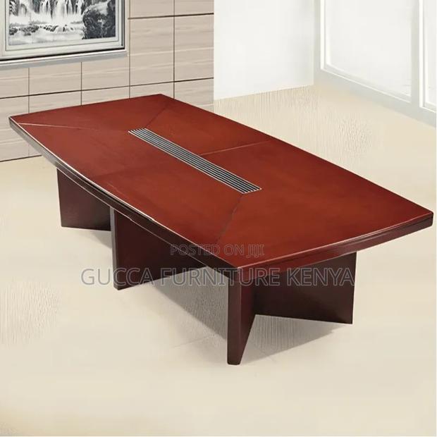 Mahogany 3000mm Office Conference Table - thumbnail 8